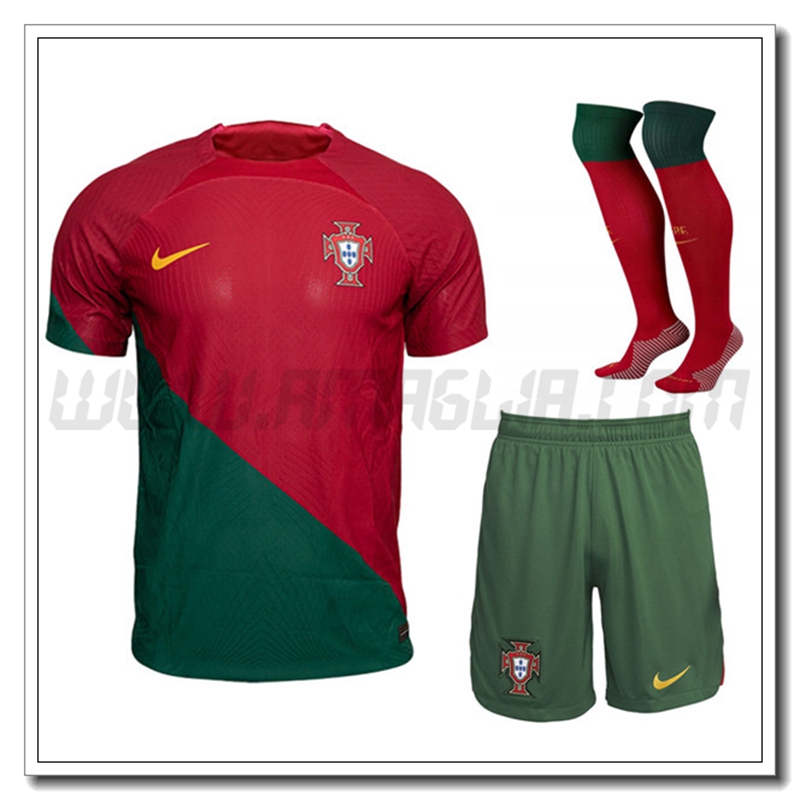 Kit Maglia Portogallo Prima (Pantaloncini + Calzini) 2022 2023