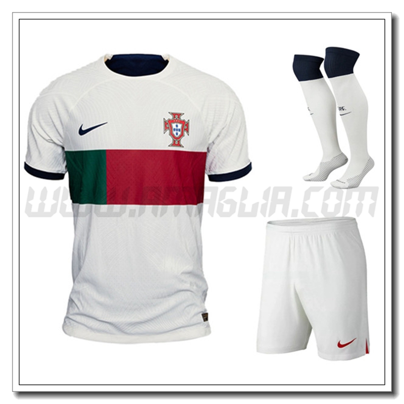 Kit Maglia Portogallo Seconda (Pantaloncini + Calzini) 2022 2023