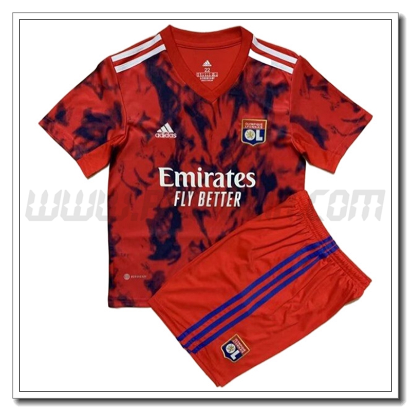 Nouveau Kit Maglia Lyon Bambino Terza 2022 2023
