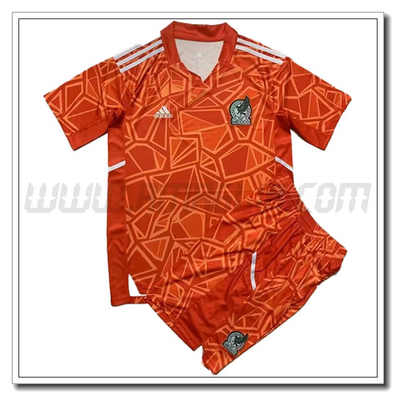 Nouveau Kit Maglia Portiere Messico Bambino 2022 2023 Rosso