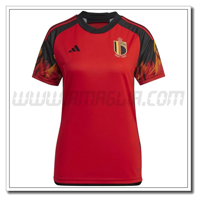 Prima Maglia Belgio Donna 2022 2023