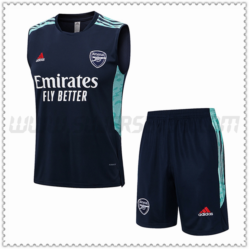 KIT Maglia Allenamento Arsenal + Pantaloncini Blu Marino 2022 2023