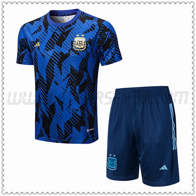 KIT Maglia Allenamento Argentina + Pantaloncini Blu 2022 2023