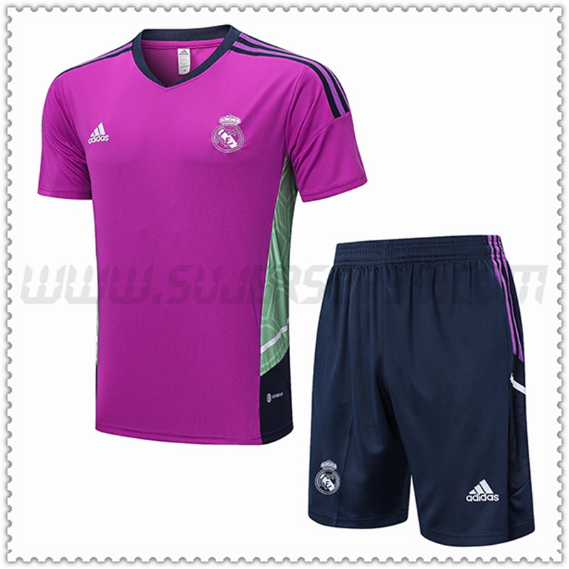 KIT Maglia Allenamento Real Madrid + Pantaloncini Viola 2022 2023