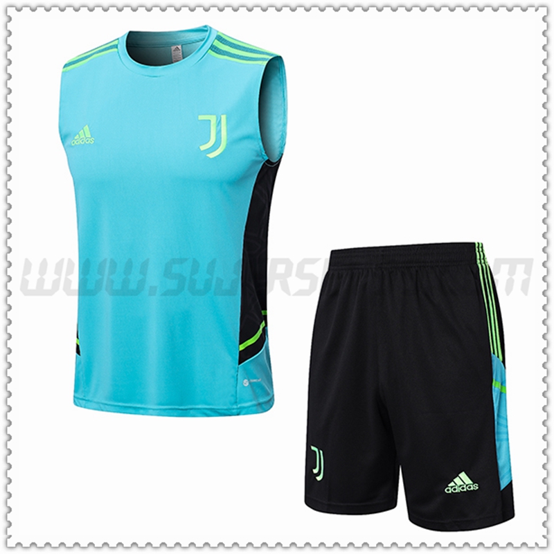 KIT Maglia Allenamento Juventus + Pantaloncini Verde 2022 2023
