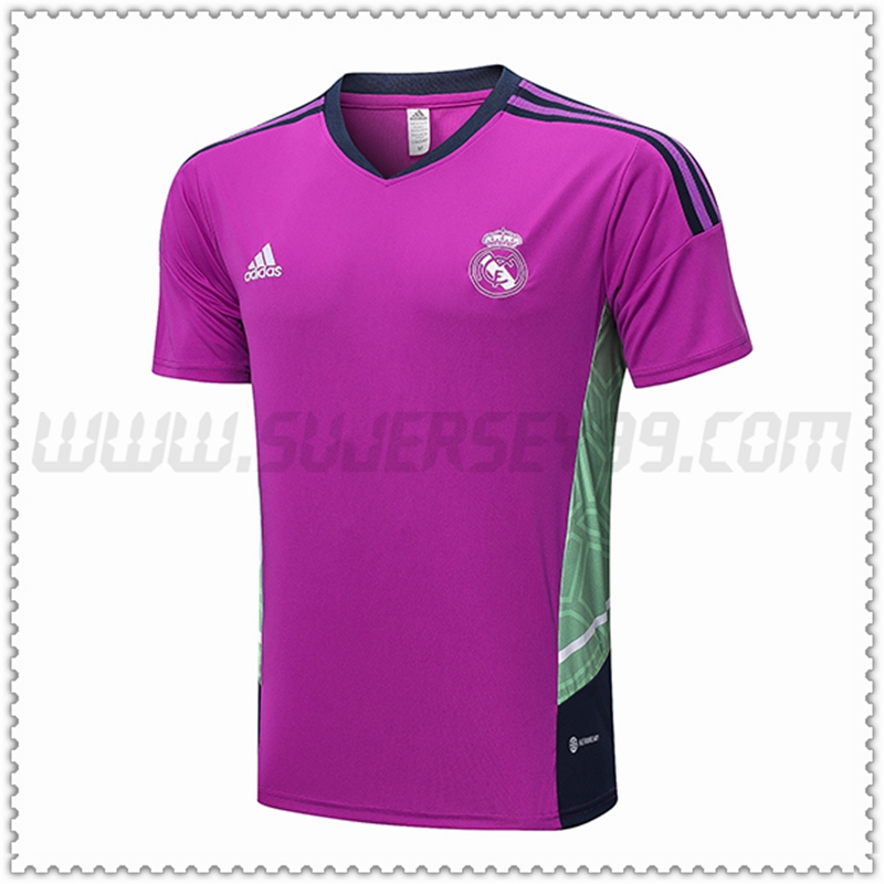 Maglia Allenamento Real Madrid Viola 2022 2023