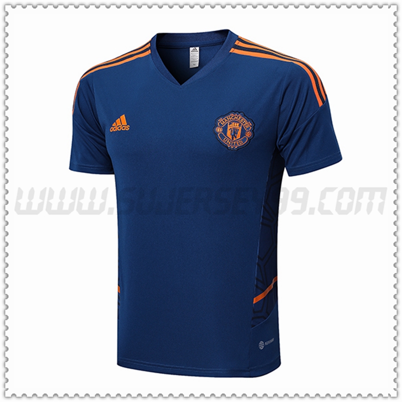 Maglia Allenamento Manchester United Blu Marino 2022 2023