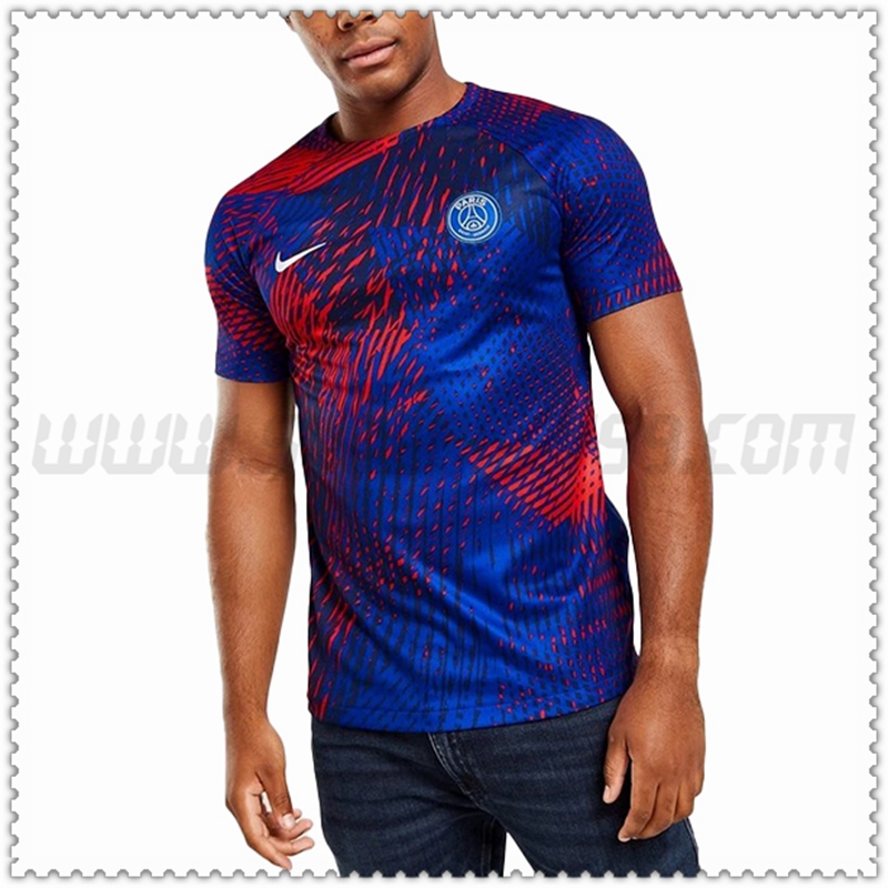 Maglia Allenamento Nike PSG Blu/Rosso 2022 2023
