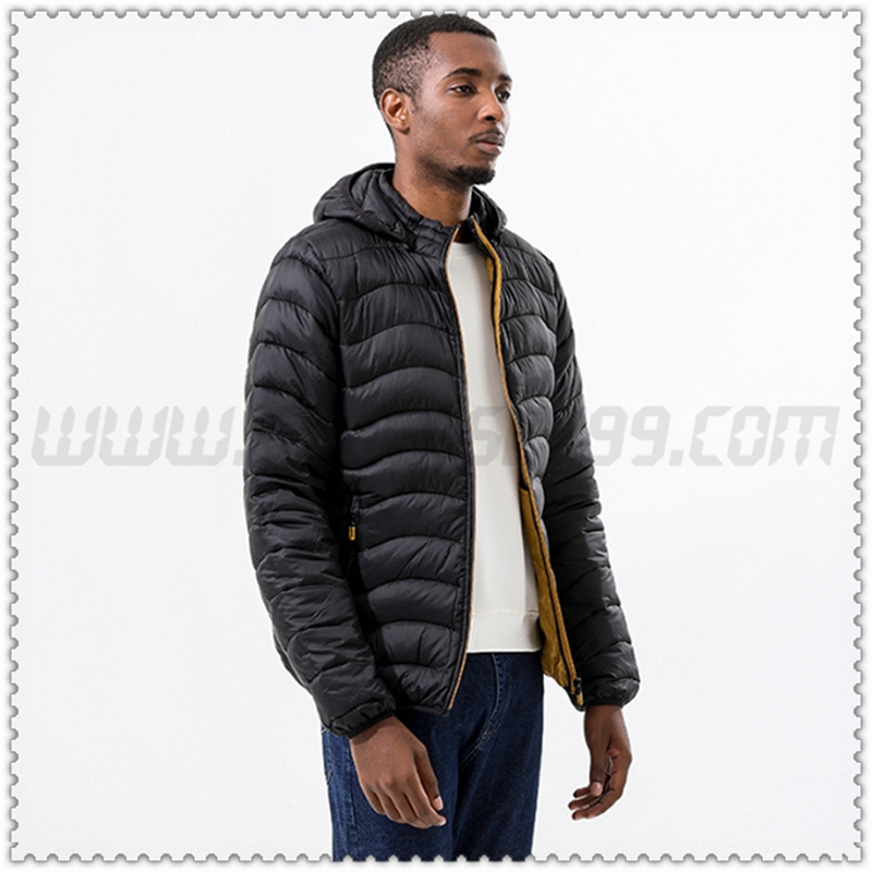 Nuovo Piumino con cappuccio Termico sottile Nero 2022