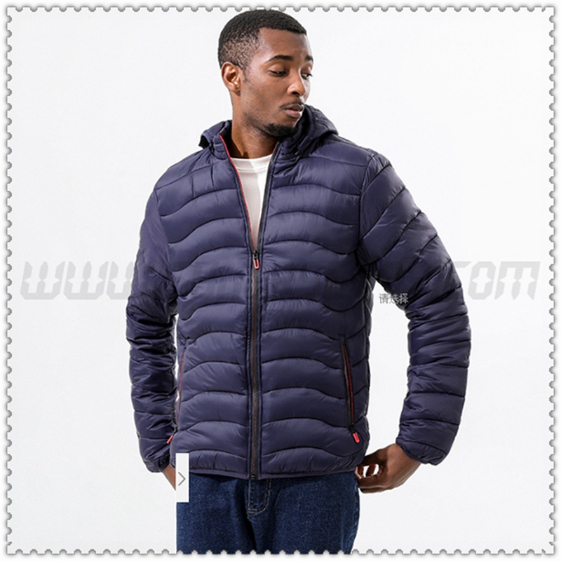 Nuovo Piumino con cappuccio Termico sottile Blu Marino 2022