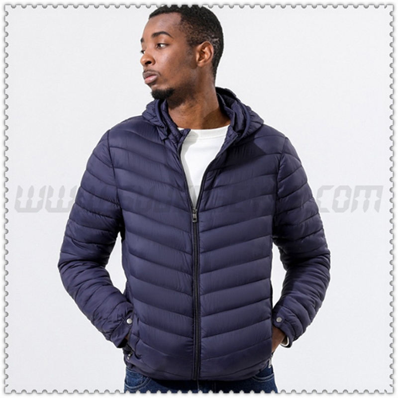 Nuovo Piumino con cappuccio Termico sottile Blu Marino 2022