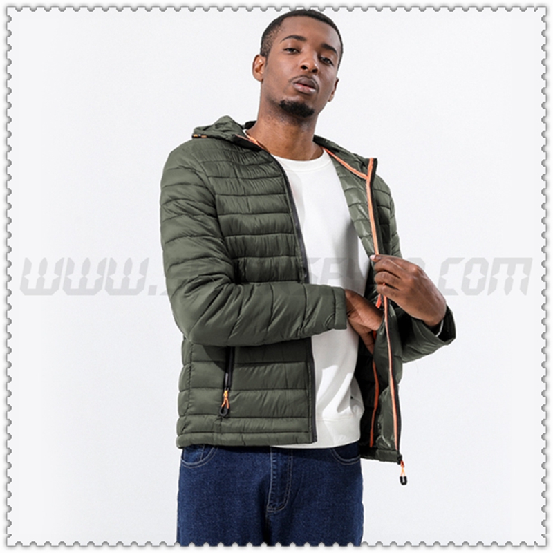 Nuovo Piumino con cappuccio Tritare Protezione dal freddo Termico Esercito Verde 2022