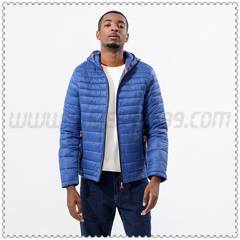 Nuovo Piumino con cappuccio Tritare Protezione dal freddo Termico Blu 2022