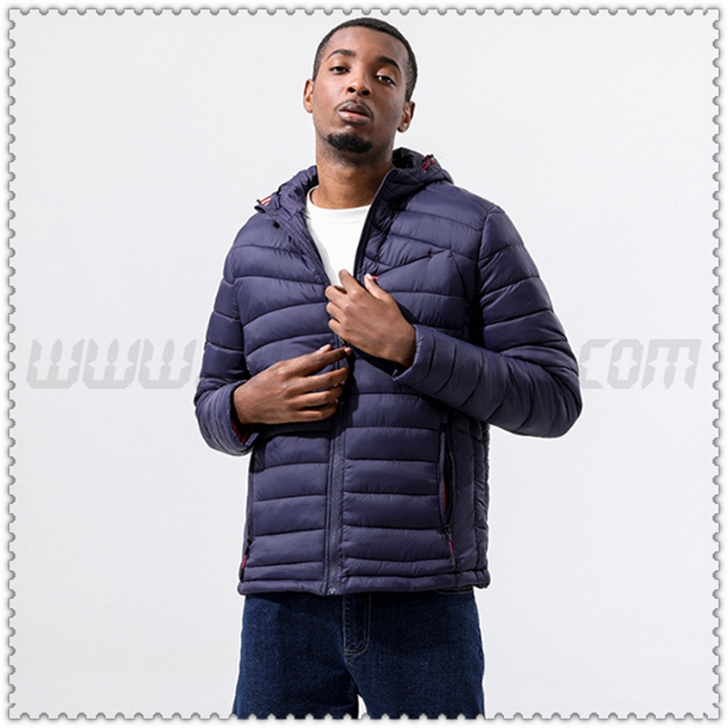 Piumino con cappuccio Termico sottile Blu Marino 2022