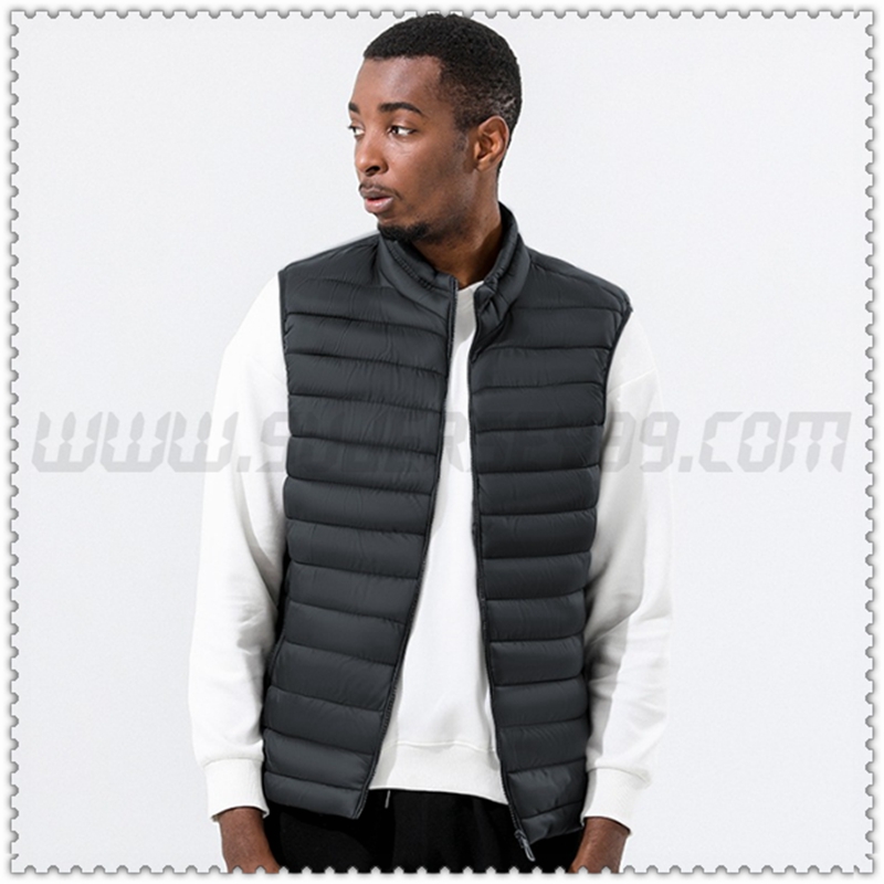 Nuovo Piumino Veste Col Droit Senza Maniche Termico Grigio 2022