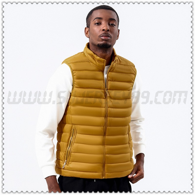 Nuovo Piumino Veste Col Droit Senza Maniche Termico Giallo 2022