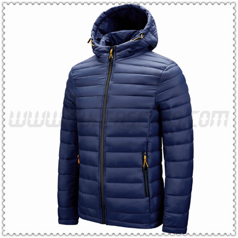 Nuovo Piumino con cappuccio Tritare Protezione dal freddo Blu Marino 2022
