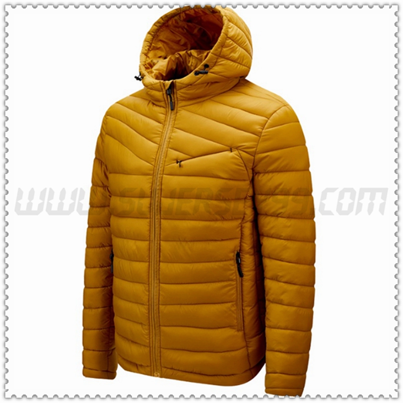 Nuovo Piumino con cappuccio Tritare Protezione dal freddo Termico Giallo 2022