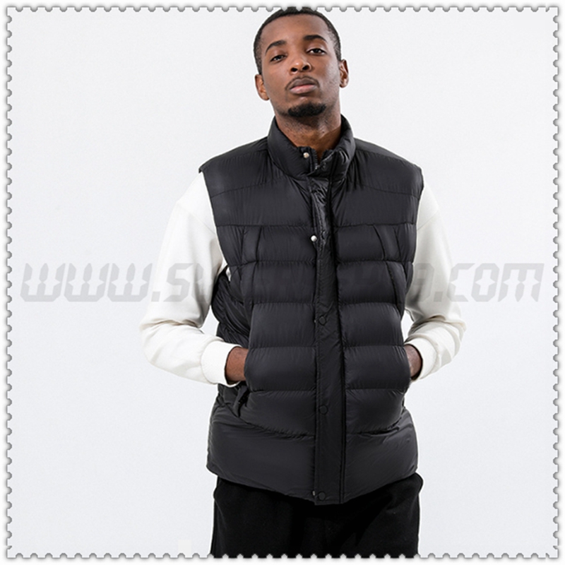 Piumino Veste Col Droit Protezione dal freddo Termico Nero