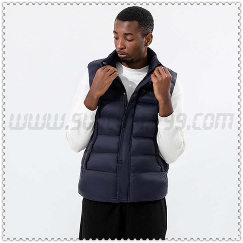 Piumino Veste Col Droit Protezione dal freddo Termico Blu Marino