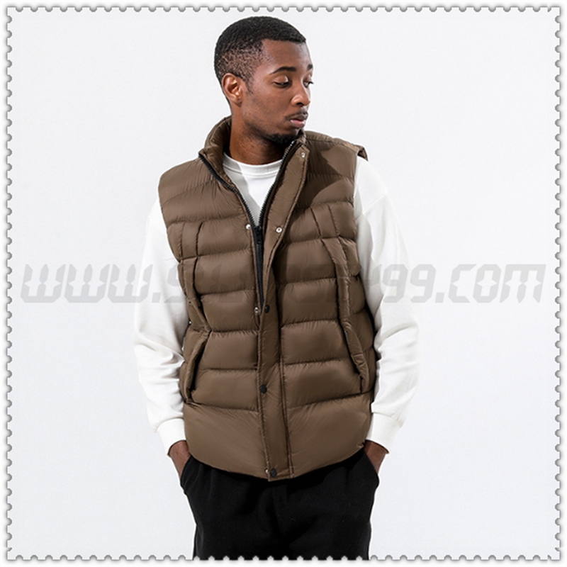 Piumino Veste Col Droit Protezione dal freddo Termico Castanoe