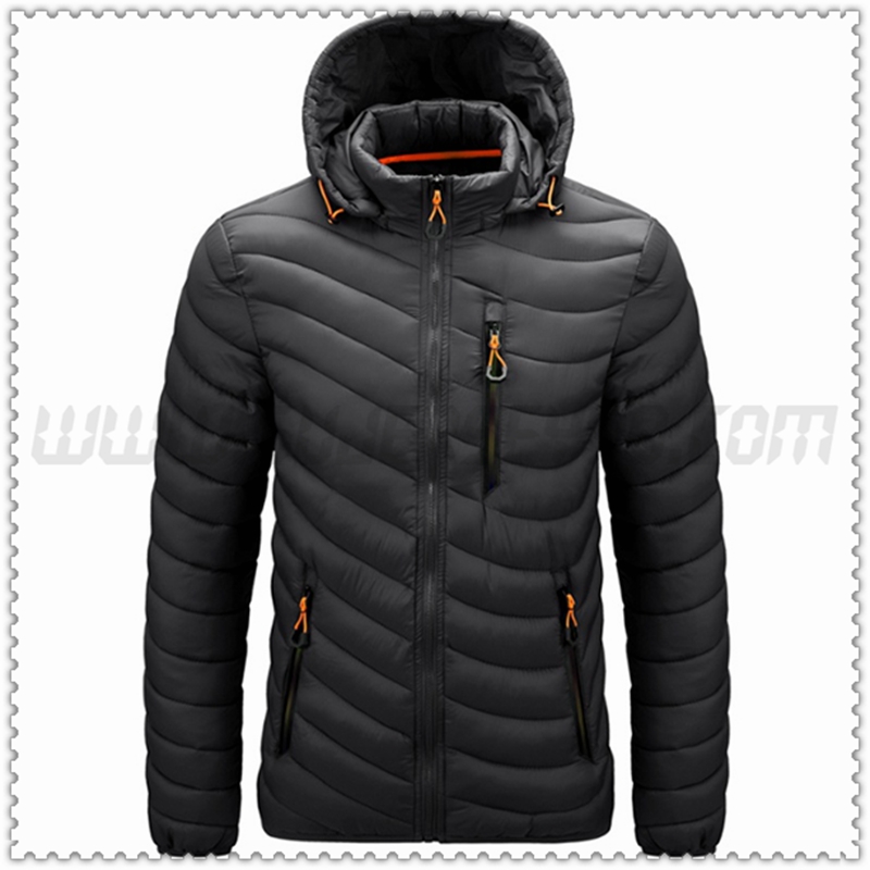 Piumino con cappuccio Tritare Protezione dal freddo Termico Nero 2022