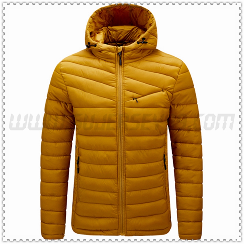 Nuovo Piumino con cappuccio Protezione dal freddo Termico Giallo 2022