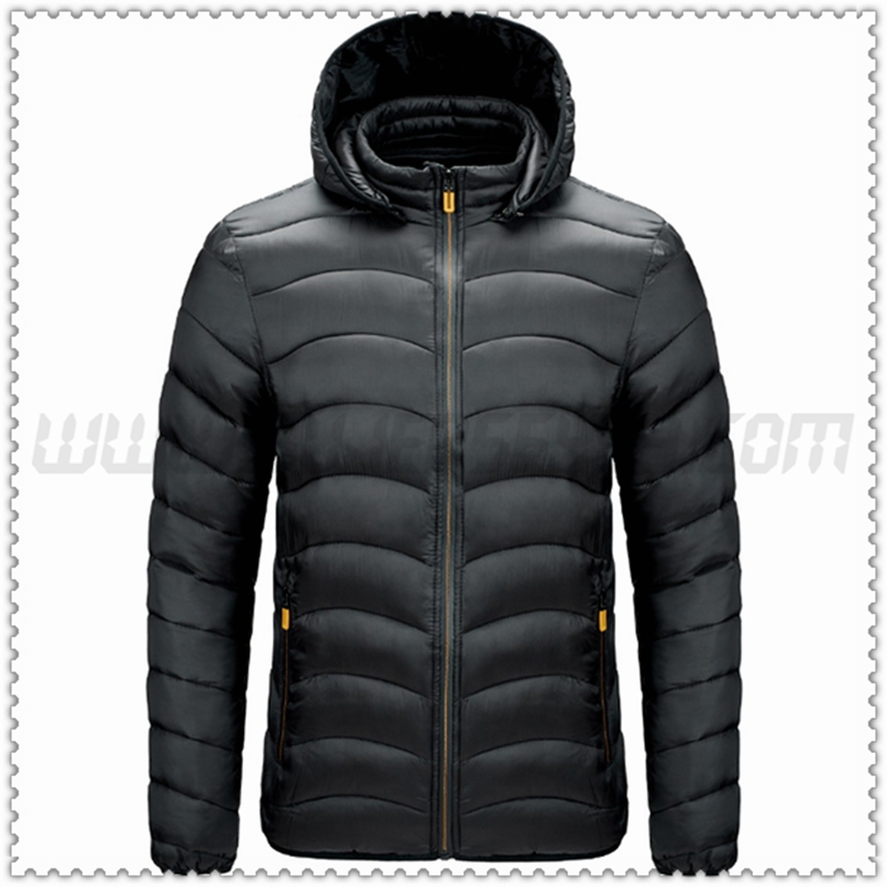 Nuovo Piumino con cappuccio Protezione dal freddo Termico Nero 2022