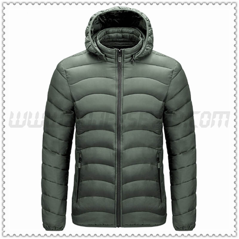 Nuovo Piumino con cappuccio Protezione dal freddo Termico Esercito Verde 2022