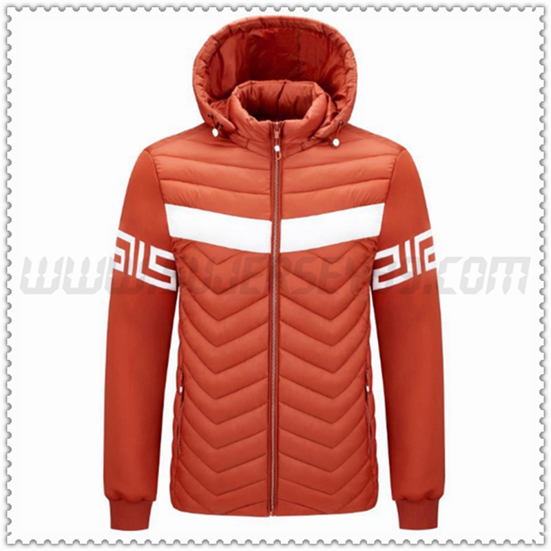 Nuovo Piumino con cappuccio Moda Protezione dal freddo Arancia 2022