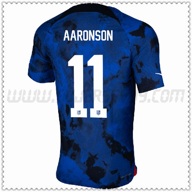 Seconda Maglia Squadra AARONSON #11 Stati Uniti 2022 2023