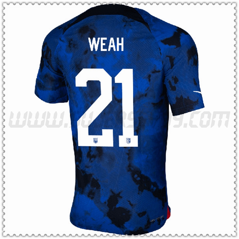 Seconda Maglia Squadra WEAH #21 Stati Uniti 2022 2023
