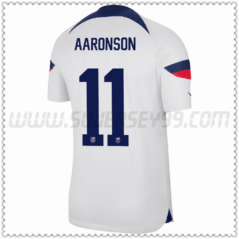 Prima Maglia Squadra AARONSON #11 Stati Uniti 2022 2023