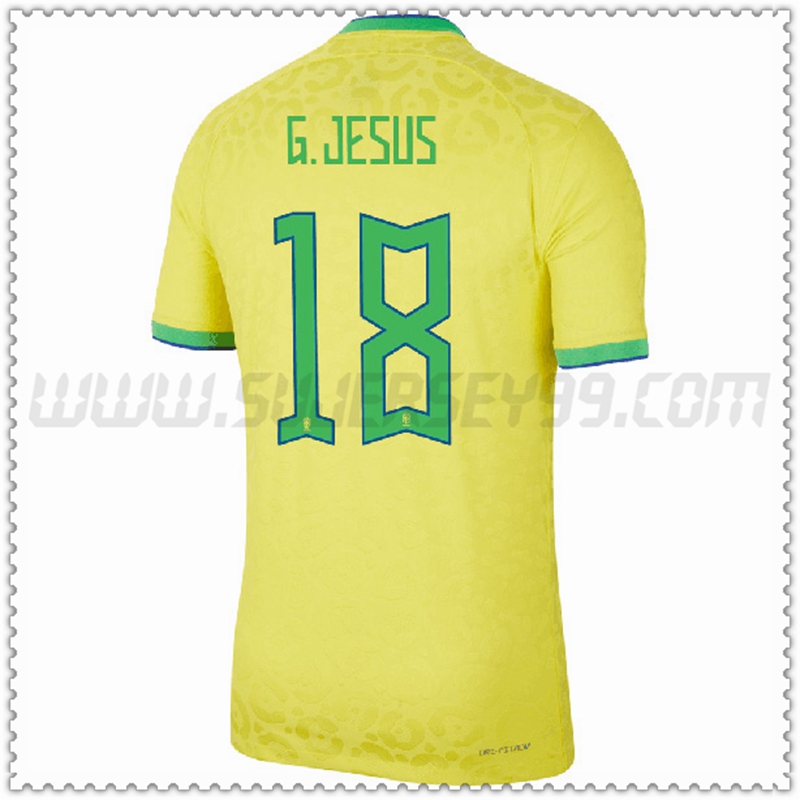 Prima Maglia Squadra G.JESUS #18 Brasile 2022 2023
