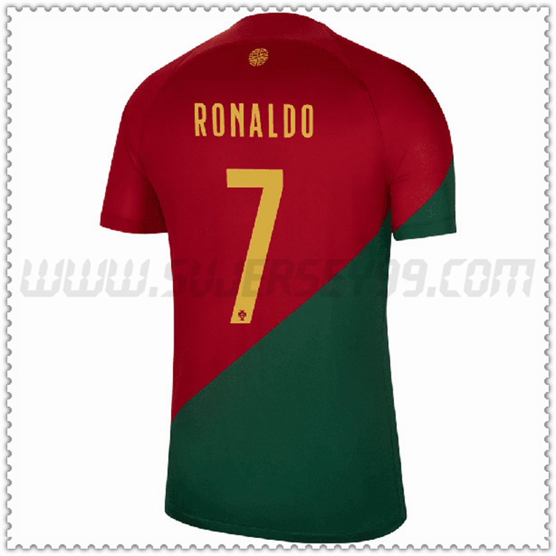 Prima Maglia Squadra RONALDO #7 Portogallo 2022 2023