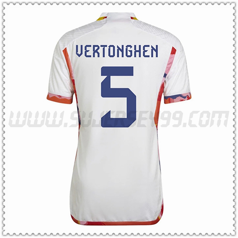 Seconda Maglia Squadra VERTONGHEN #5 Belgio 2022 2023