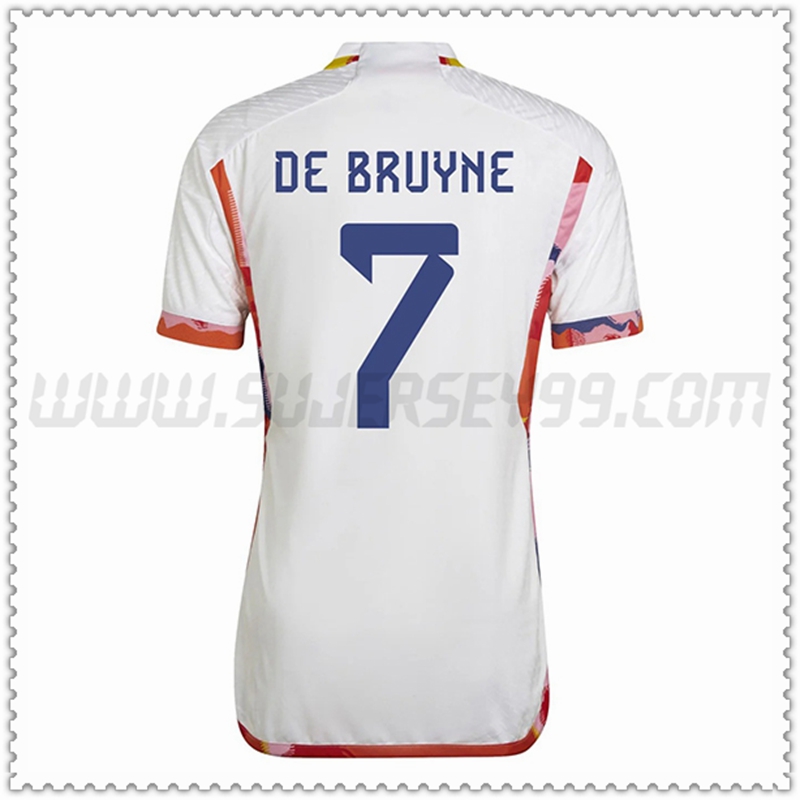 Seconda Maglia Squadra DE BRUYNE #7 Belgio 2022 2023