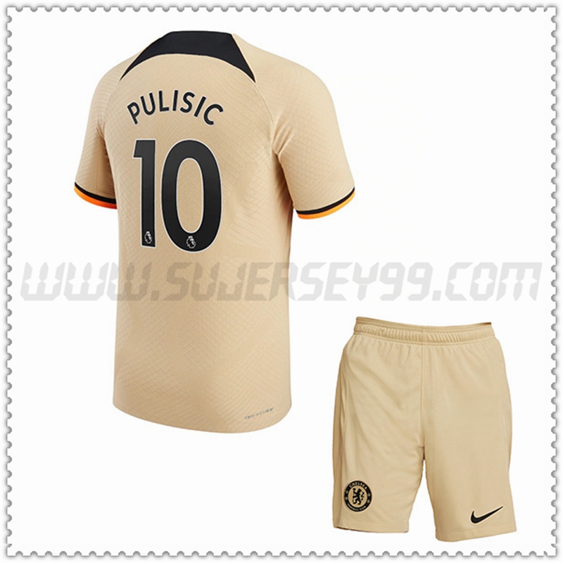 Kit Maglia PULISIC #10 FC Chelsea Bambino Terza 2022 2023