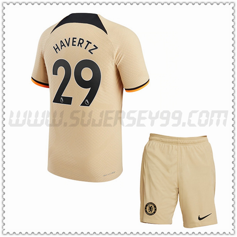Kit Maglia HAVERTZ #29 FC Chelsea Bambino Terza 2022 2023