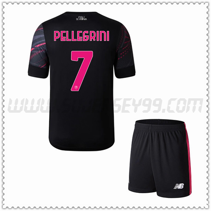 Kit Maglia PELLEGRINI #7 AS Roma Bambino Terza 2022 2023