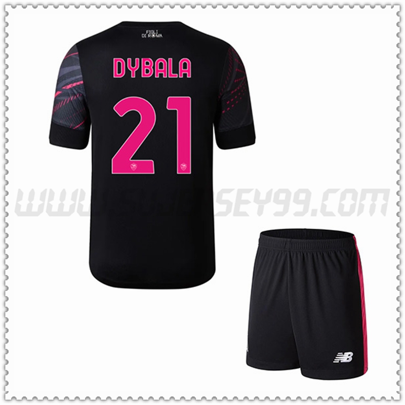 Kit Maglia DYBALA #21 AS Roma Bambino Terza 2022 2023
