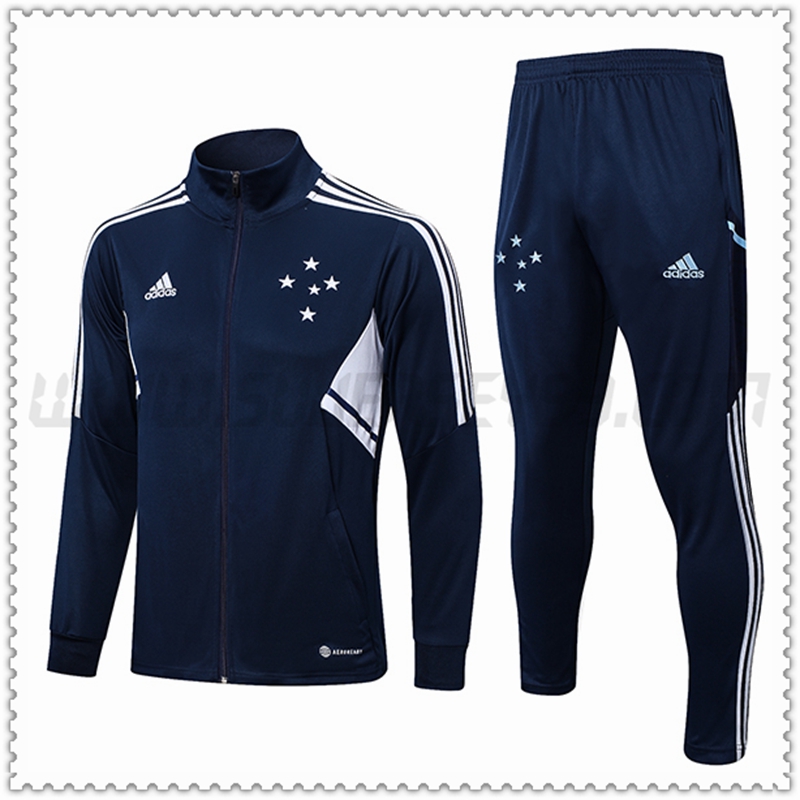 Tuta Allenamento Giacca Cruzeiro EC Blu Marino 2022 2023