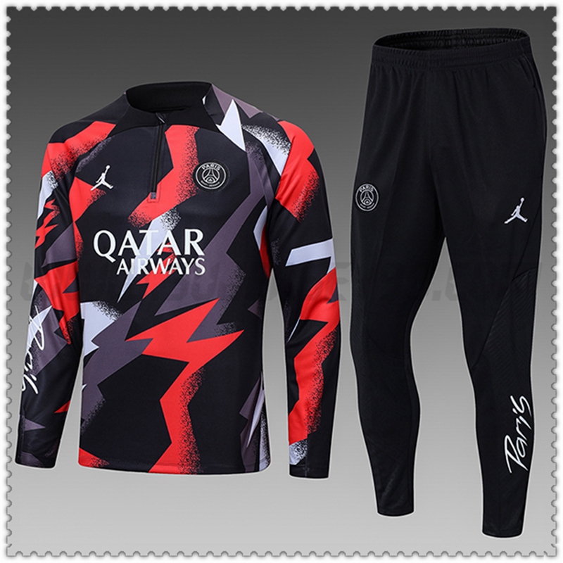 Tuta Allenamento Jordan PSG Bambino Rosso/Grigio 2022 2023
