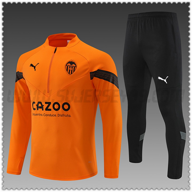 Tuta Allenamento Valencia Bambino Arancia 2022 2023
