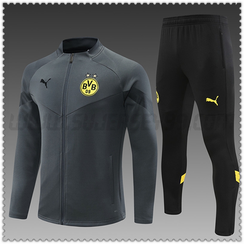 Tuta Allenamento Giacca Dortmund Bambino Grigio 2022 2023