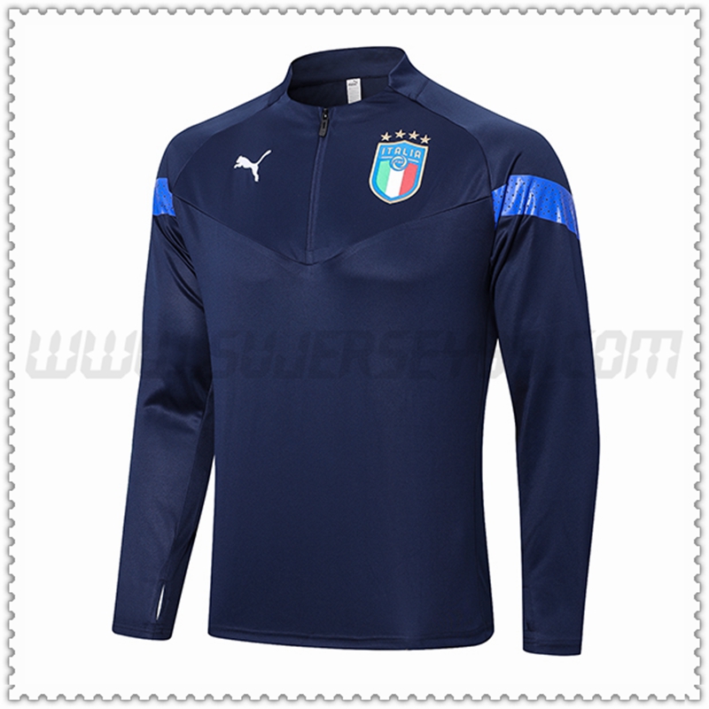 Felpa Allenamento Italia Blu Marino 2022 2023