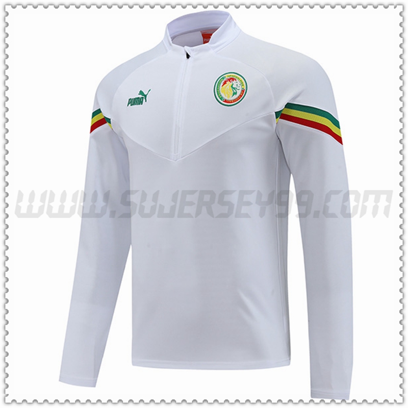 Felpa Allenamento Senegal Bianco 2022 2023