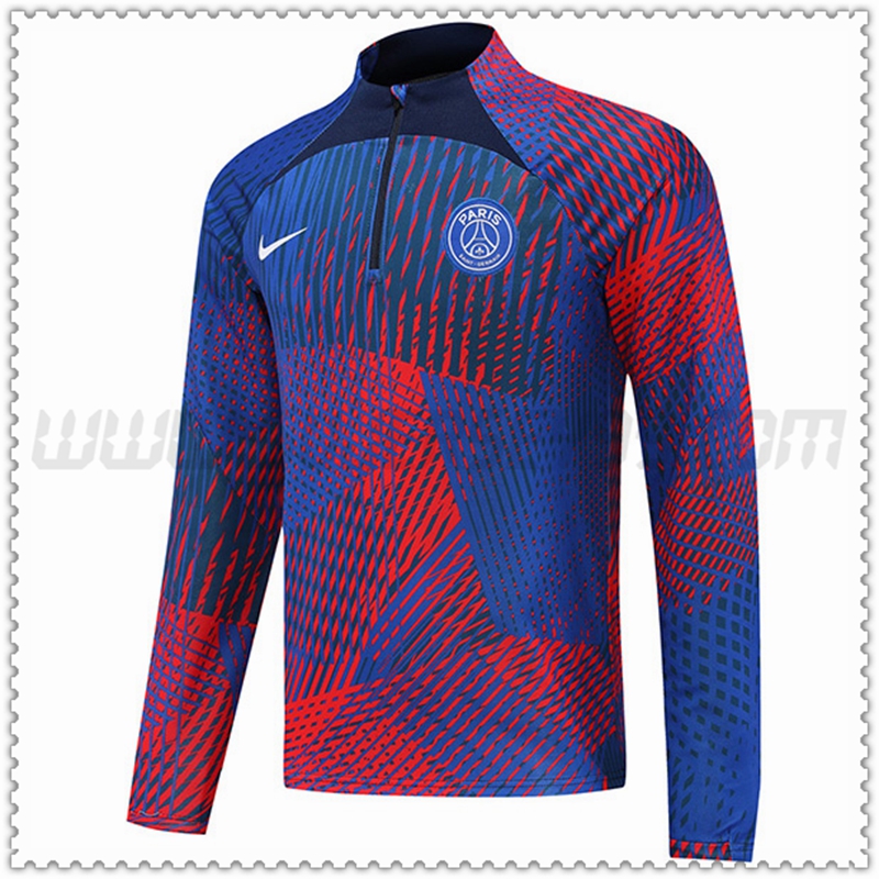 Felpa Allenamento PSG Rosso/Blu 2022 2023
