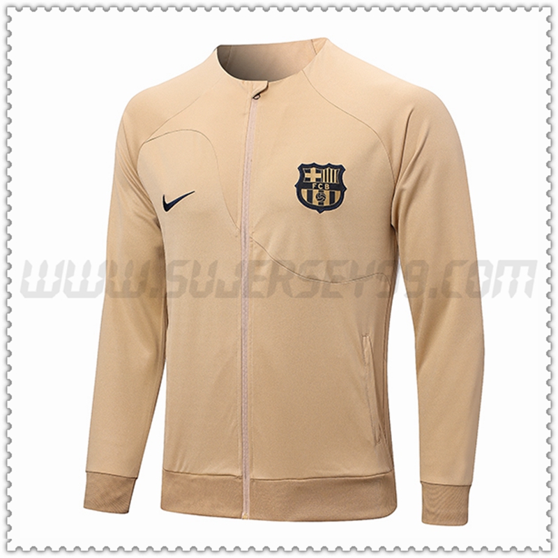 Giacca Calcio FC Barcellona Giallo 2022 2023