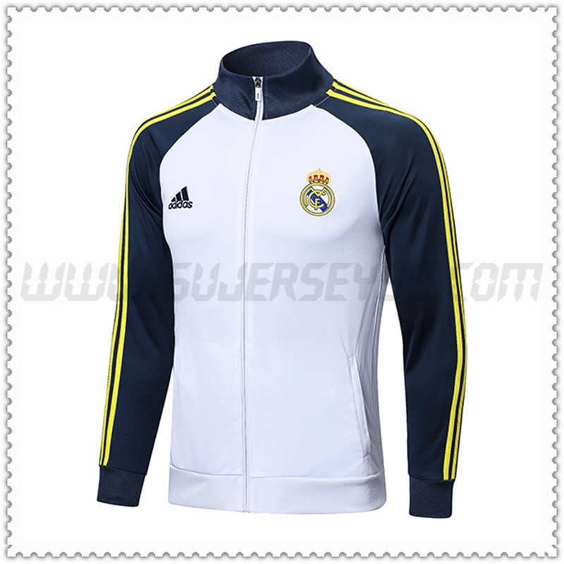 Giacca Calcio Real Madrid Bianco 2022 2023